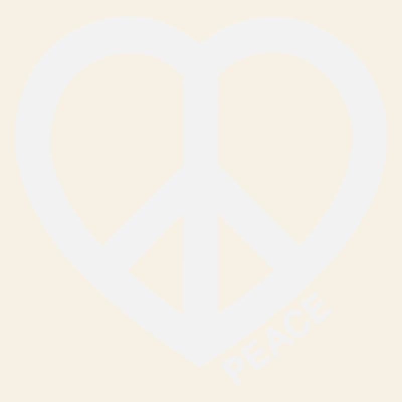 Herz Peace Symbol 