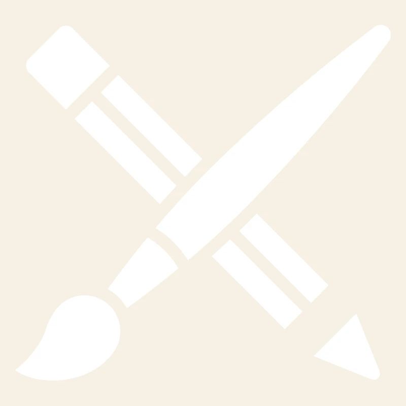 Pinsel, Bleistift, Basteln, Kunst Symbol