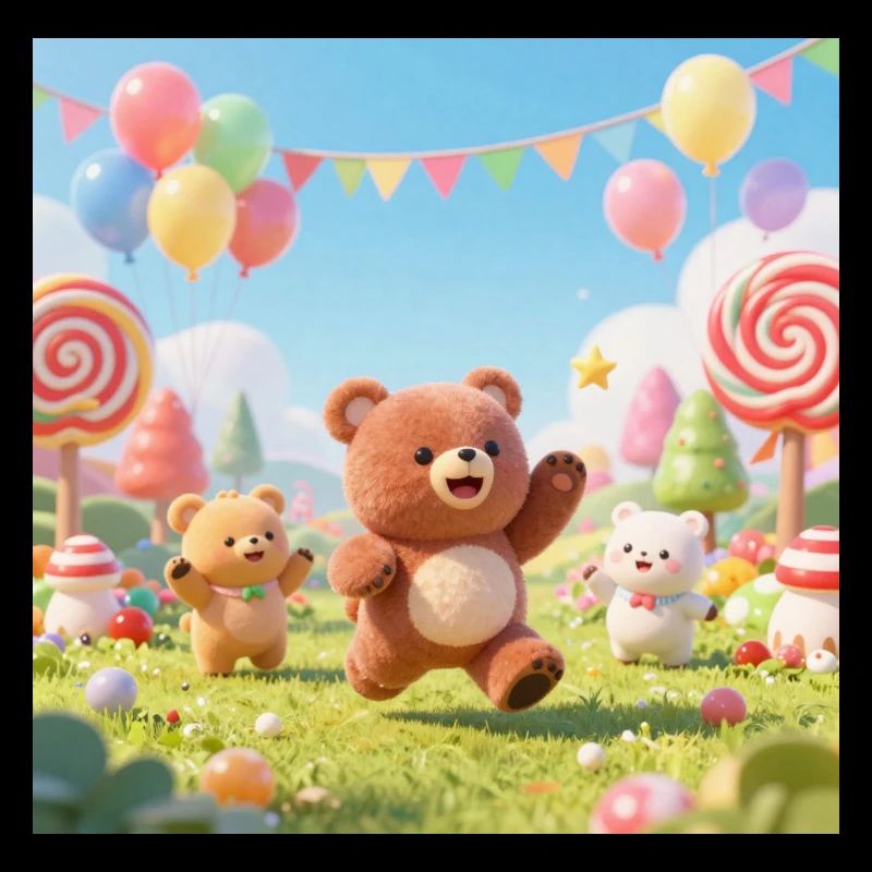 Bunte Bären-Jamboree