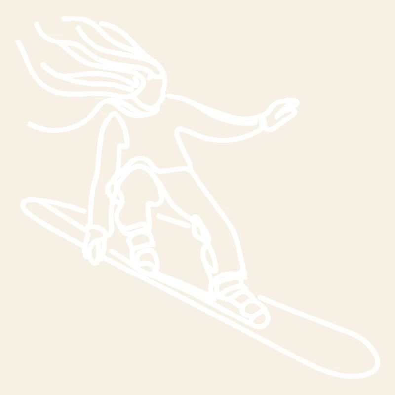 Snowboarder Mädchen