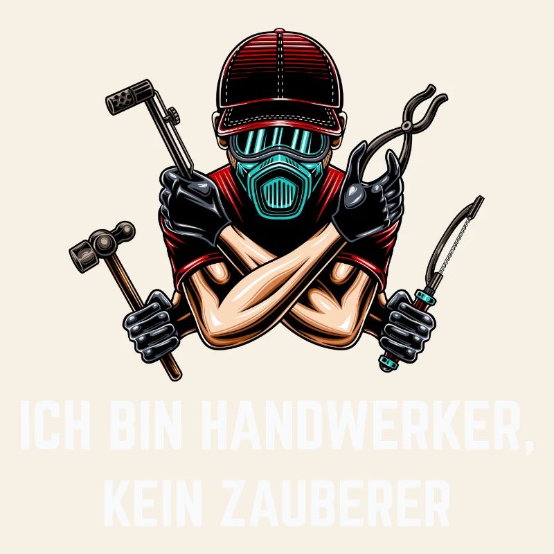 Ich bin Handwerker kein Zauberer Beruf Design