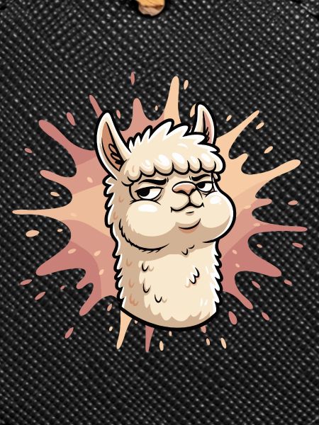 Selbstbewusste Llama Splash