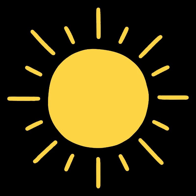 Minimalistische Sonne