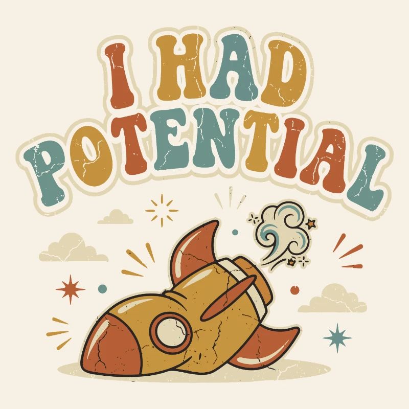 Ich hatte Rocket Potential Retro-Humor