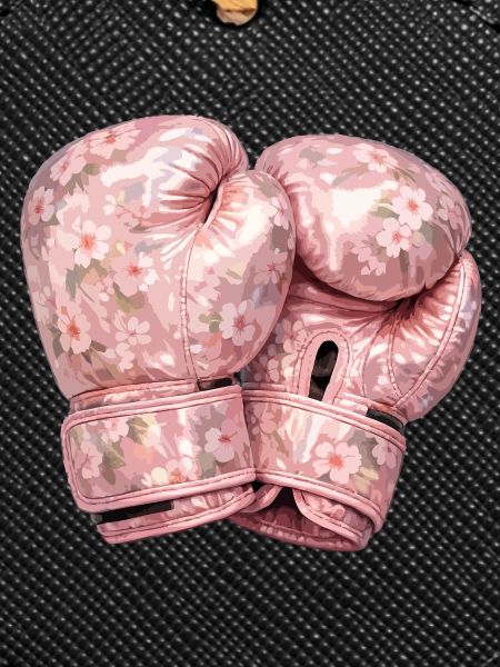 Floral boxing gloves