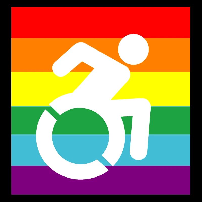 Behinderte, Schwule, Rollstuhl, Pride, LGBTQ #