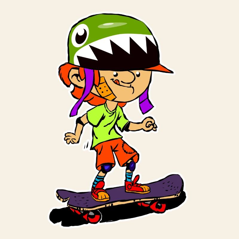 Sharkhelm Skateboy