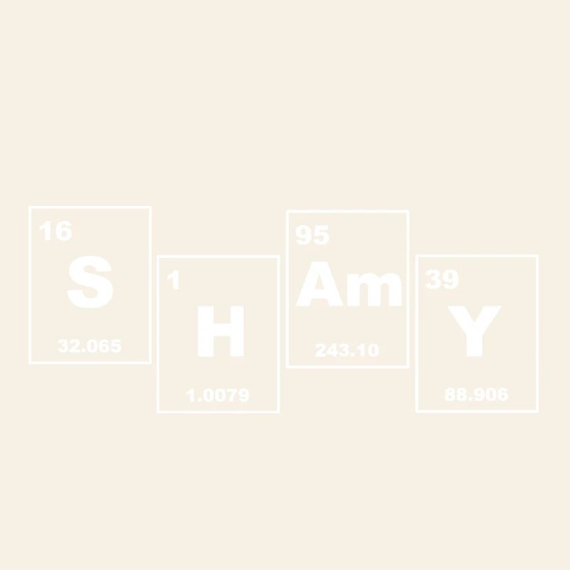 SHAMY Periodic Table Typography