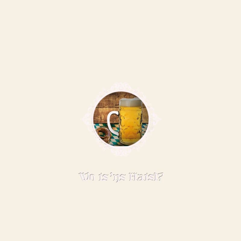 Häuserfrage mit Bierglas