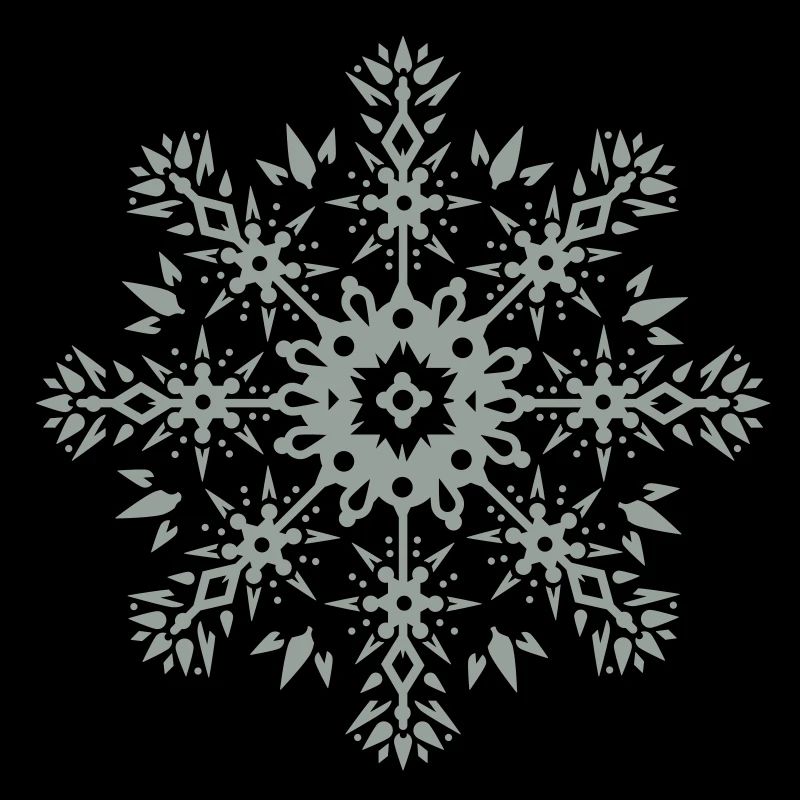 un ornement de flocon de neige