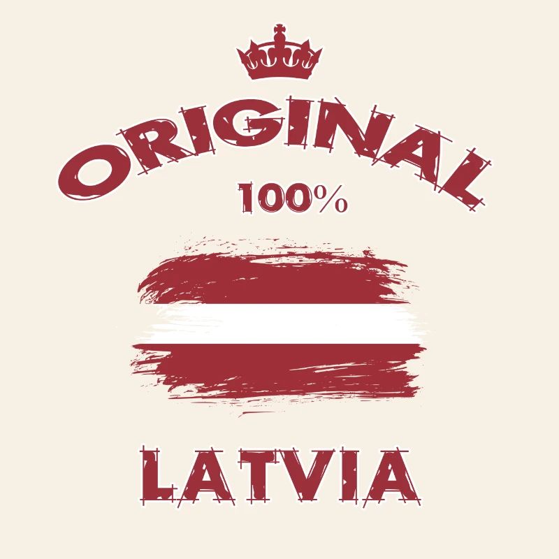 Lettonie 100 % / Cadeau drapeau latvia
