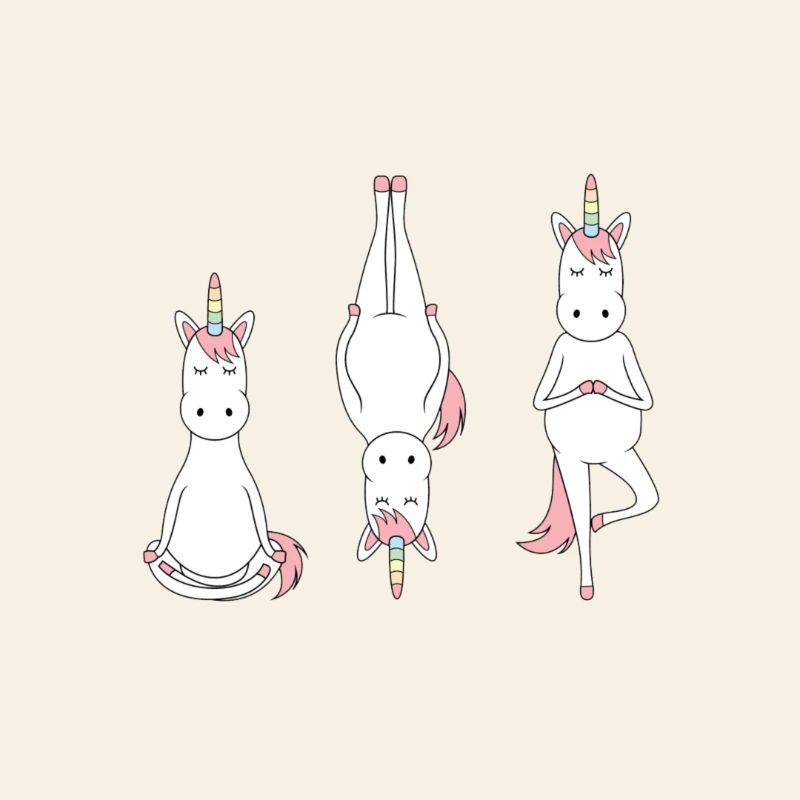 Unicorns in Meditative Pose