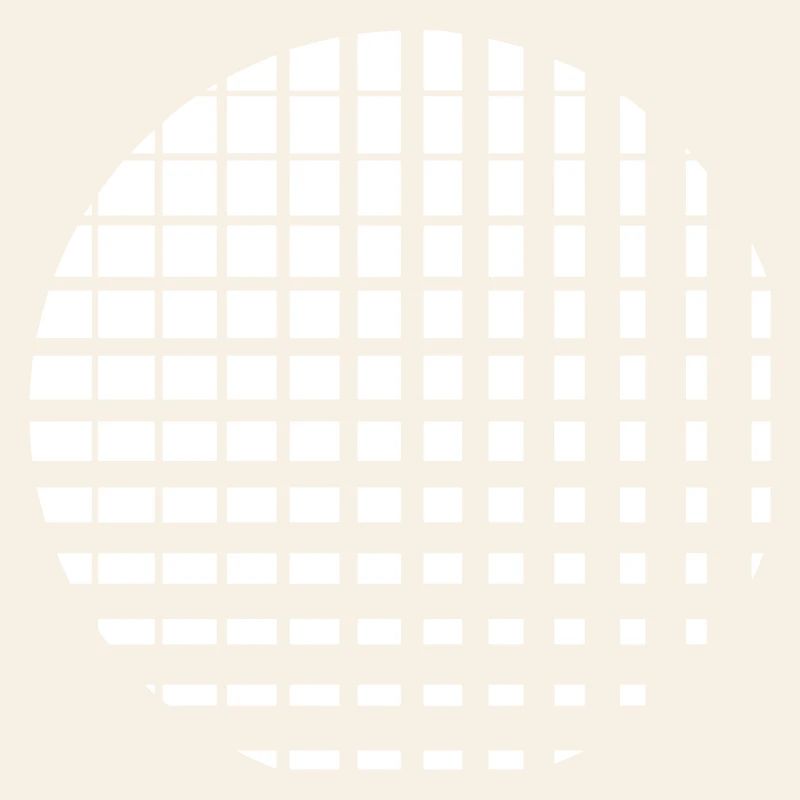 Cercle composé de plusieurs carrés