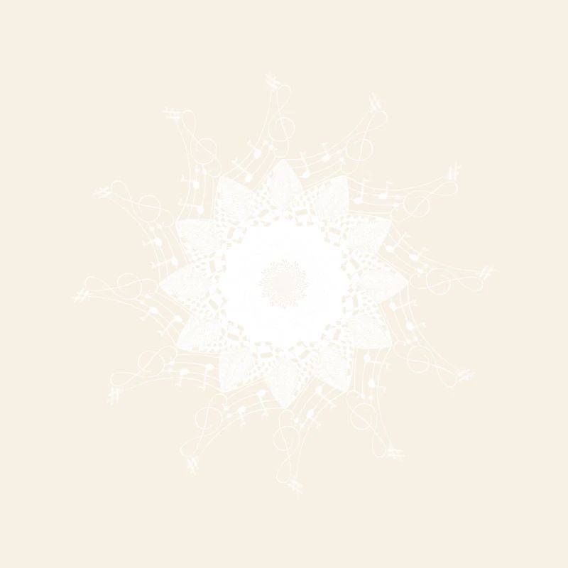 Musikalisches Mandala Schneeflockenmuster