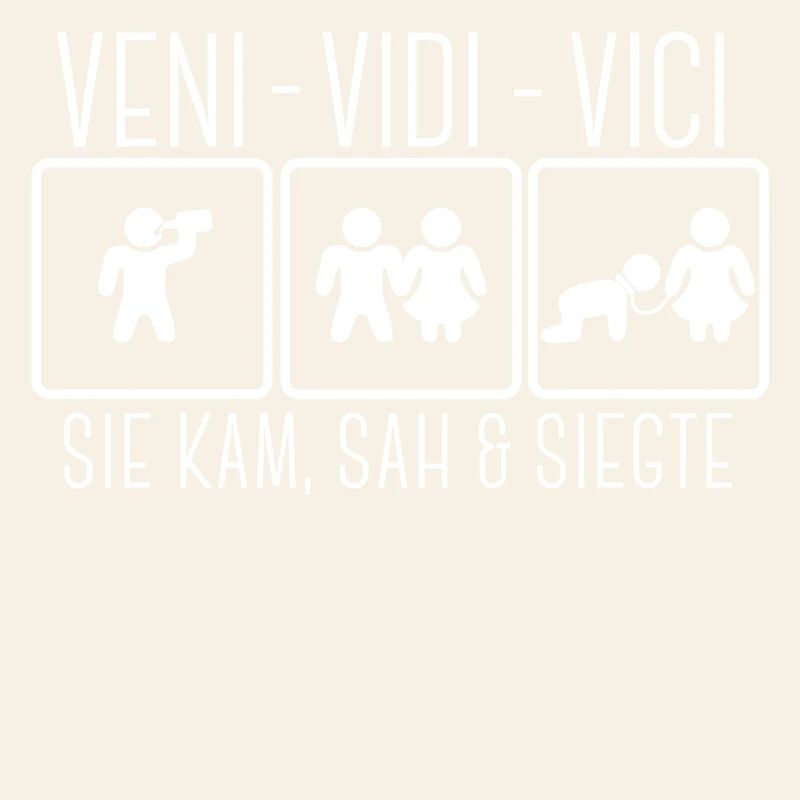 Veni Vidi Vici Spruch Lustig Klischee Hochzeit Fun