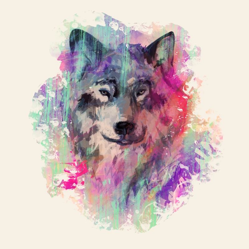 Wolf dans le Nord Colour version