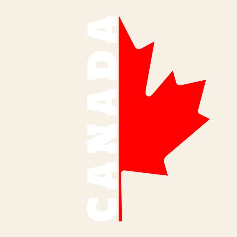 I love Canada design with maple leaf / gift