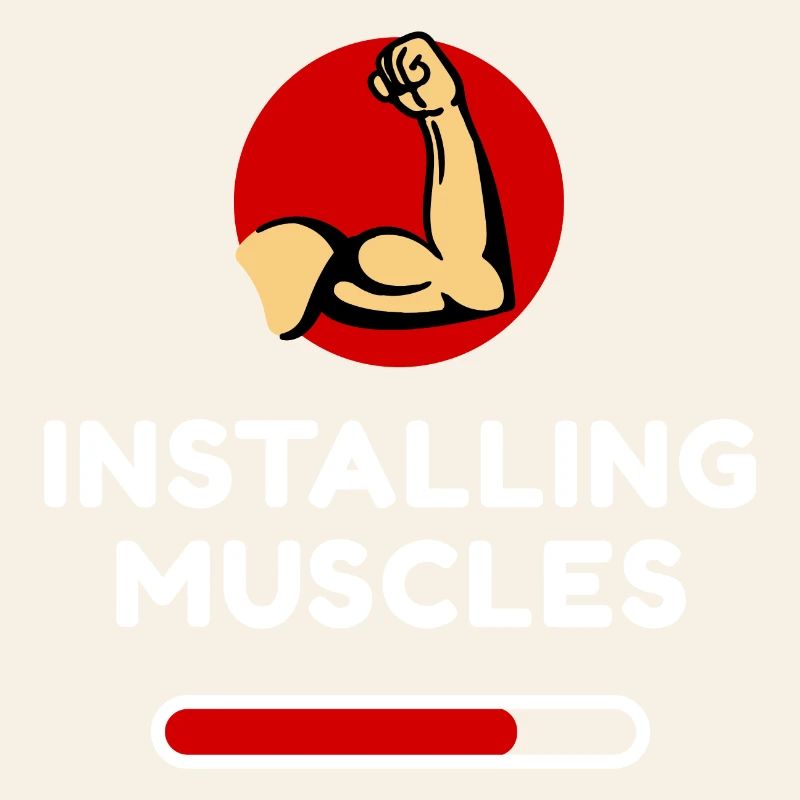 Muscles Toning Workout Funny Statement Fun