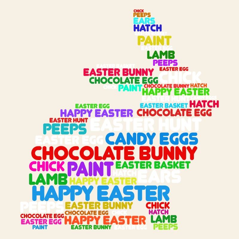 Lapin de pâques lapin joyeuses pâques lapin oeufs de pâques