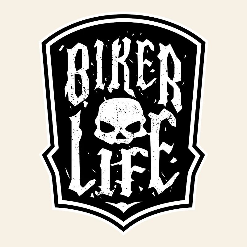 Motorcycle Biker Motorcycles Skull Statement