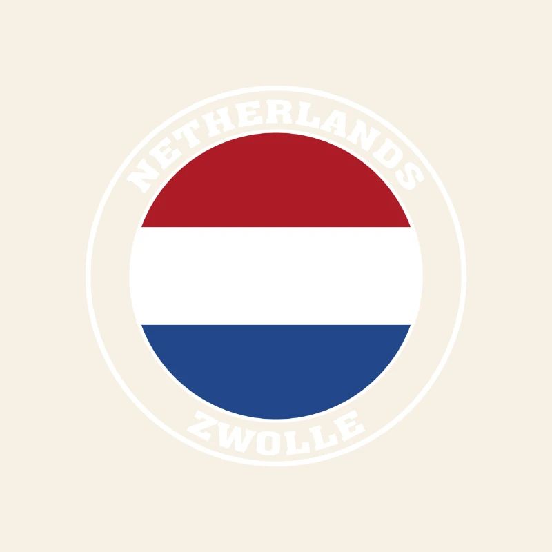 Drapeau Zwolle Pays-Bas Zwolle Hollande