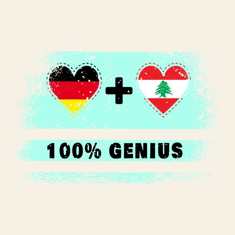 Germany and Lebanon 100% Awesome / Gift