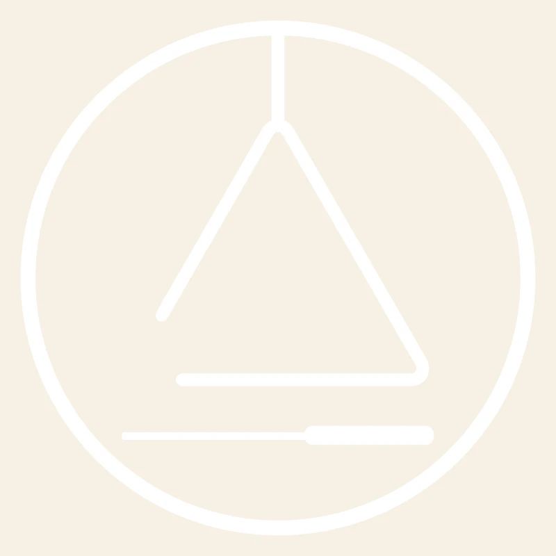 Logo triangle élégant minimal pour les batteurs