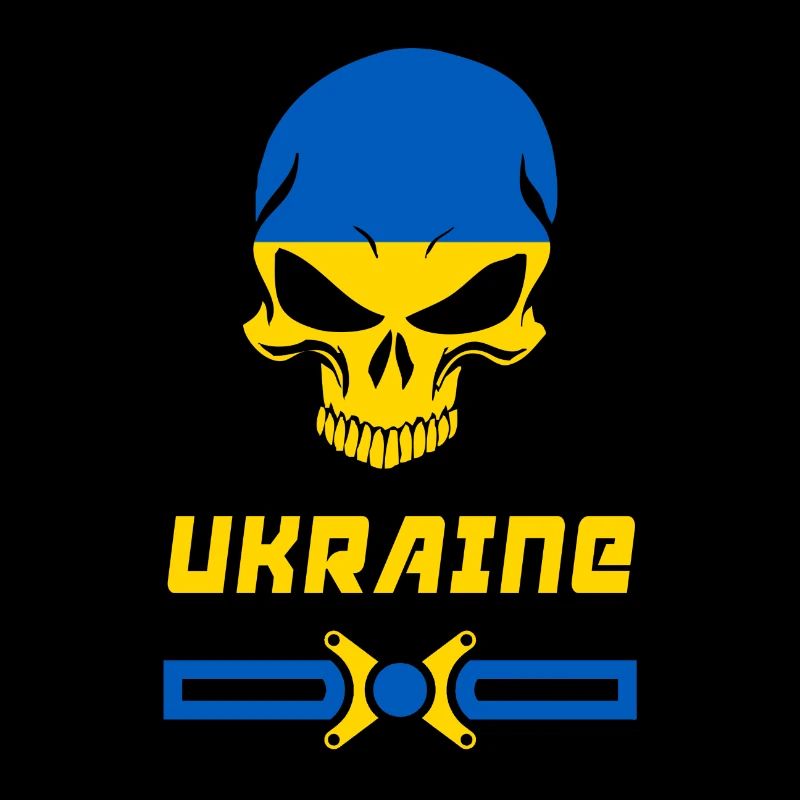 Ukraine Totenkopf Design / Geschenkidee