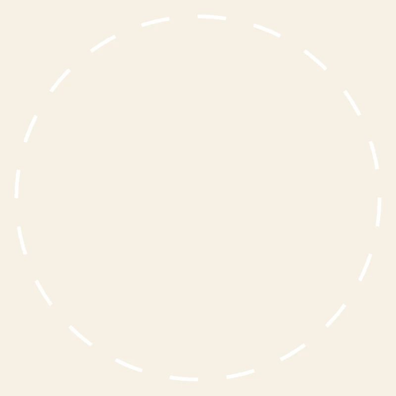 Circle dashed white | Vectorgraphic