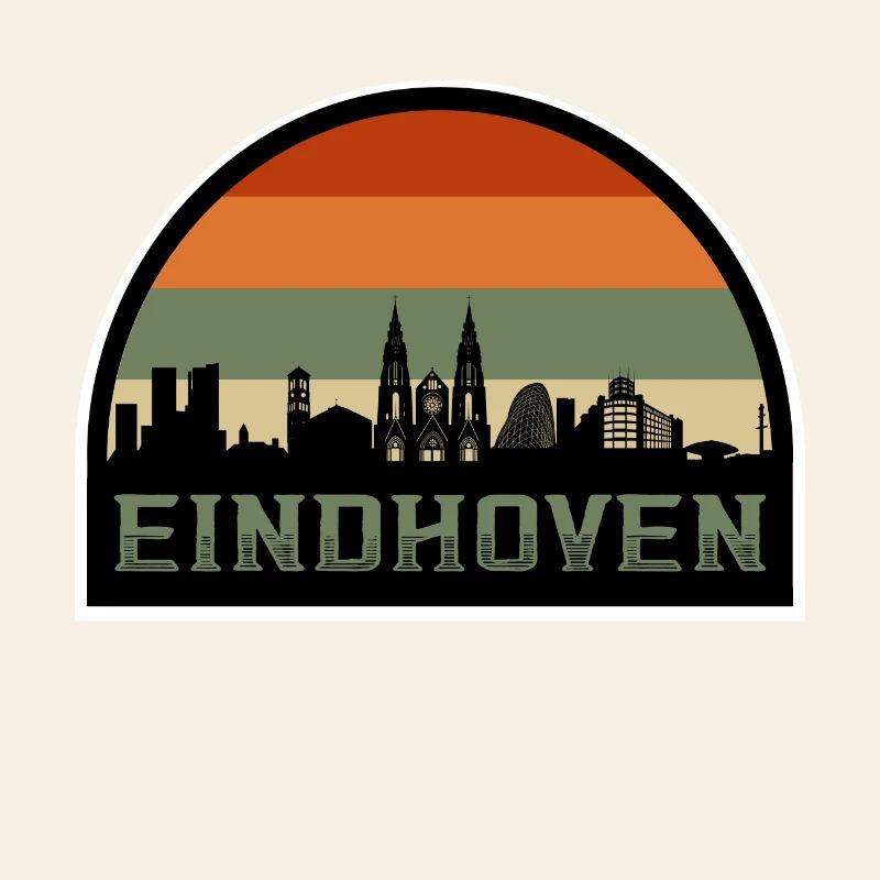 Eindhoven Pays-Bas Skyline Souvenir Drapeau Hollandais