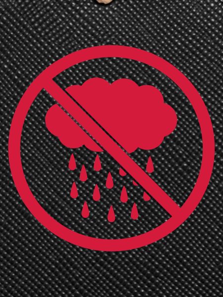 Prohibited sign rain