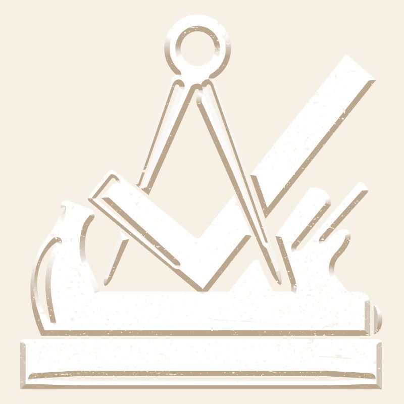 Carpenter et menuisier symbole de guilde 3D grunge utilisé