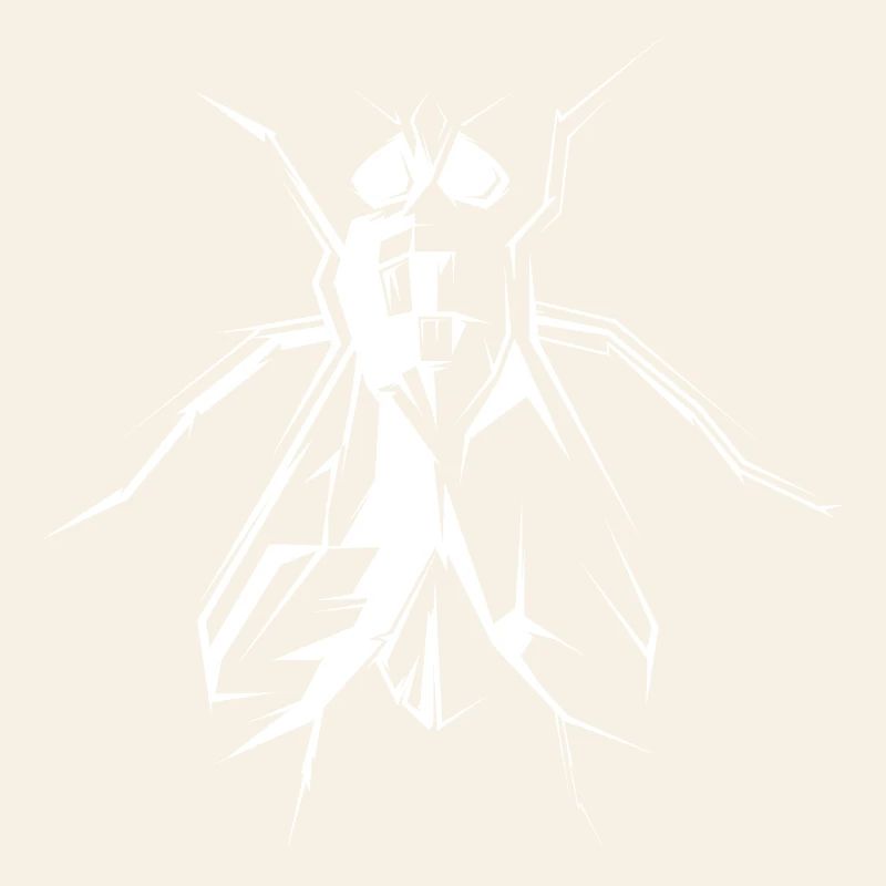 Mouche Mouche Mouche Symbole Icône Vector Art