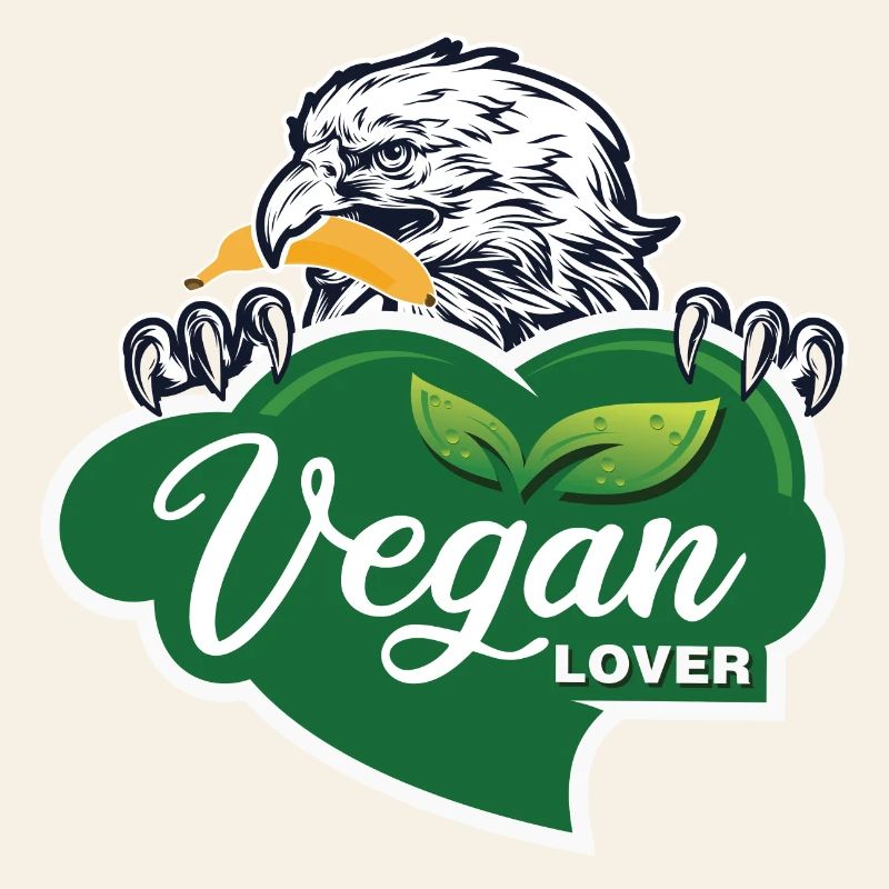 Vegan Lover Eagle Graphique