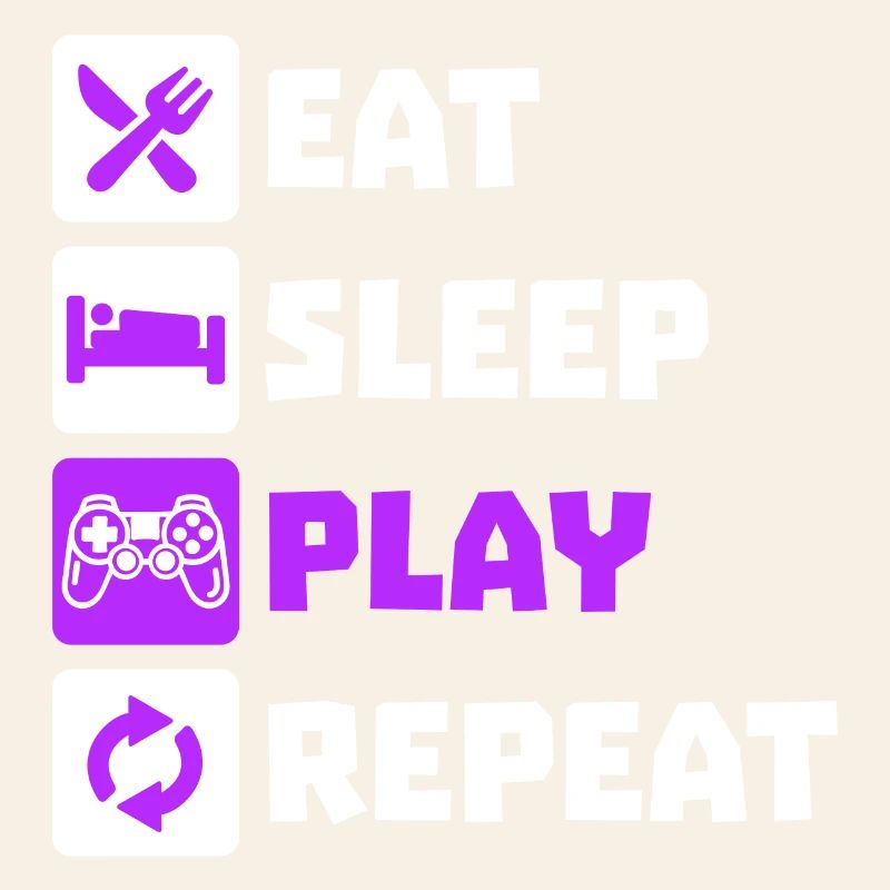 Eating Sleeping Repeat Gamer Controller Zocker