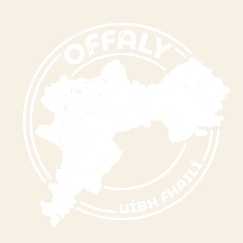 Offaly Ireland Map | County Outline Stamp