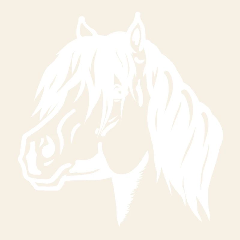 Portrait de poney blanc