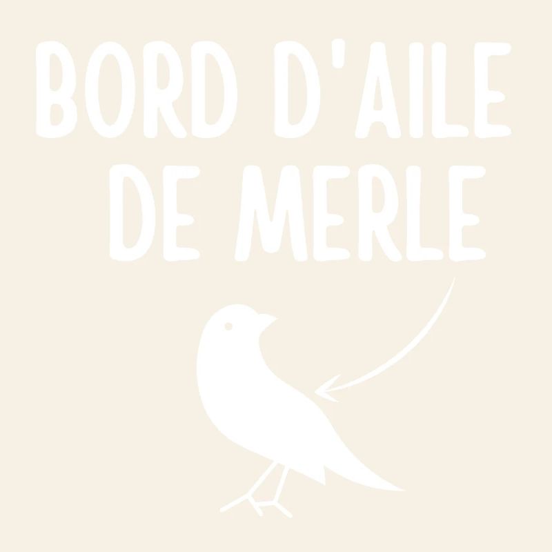 Merle, expression, bord d'aile de merle