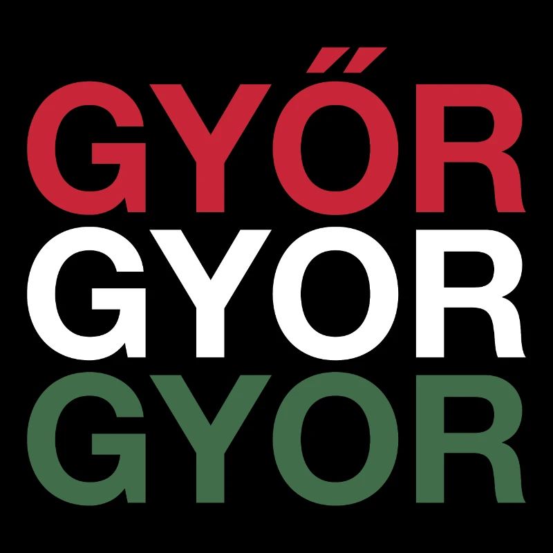 GYOR Ungarn Drapeau hongrois Hongrie