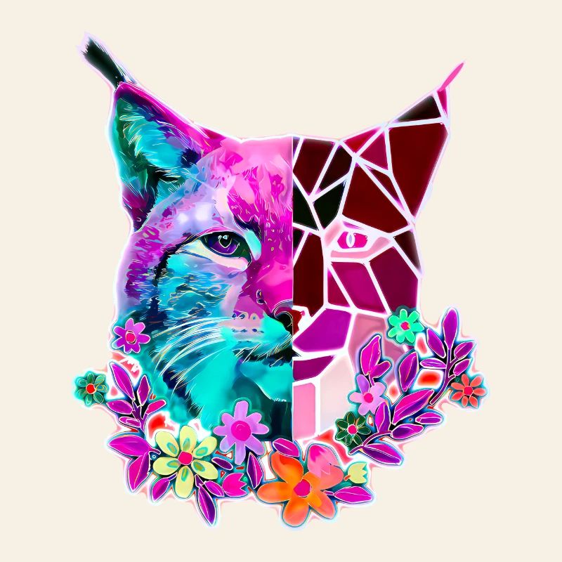 Luchs Katze Sommer Farben