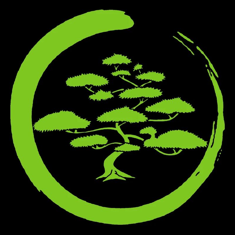 Arbre du Japon vert