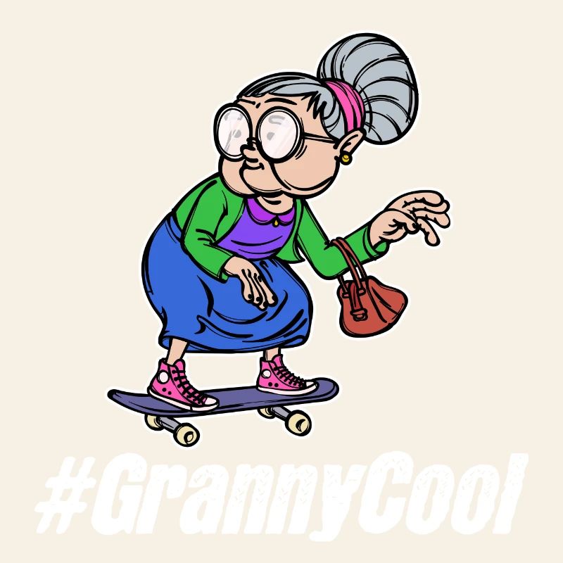 Cool Oma Brille Großmutter Statement Alte Frau