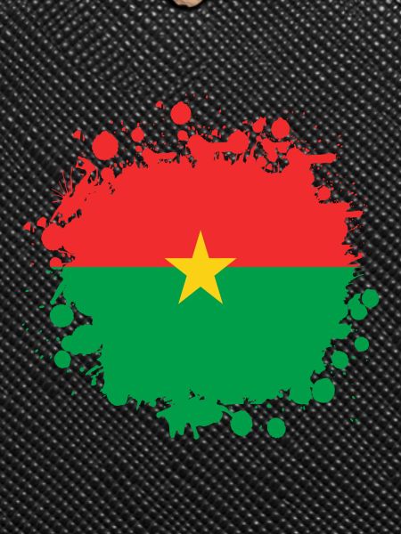 Burkina Faso flags blob