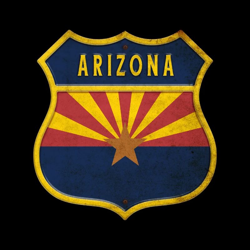 Arizona flags crest design