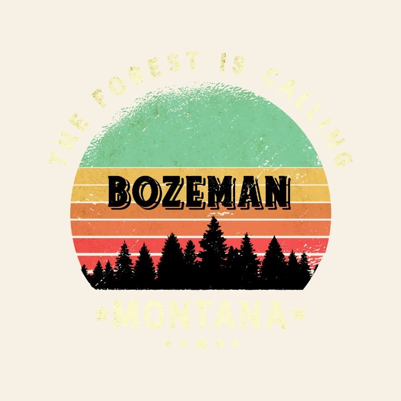 Conception de la forêt de Bozeman Montana