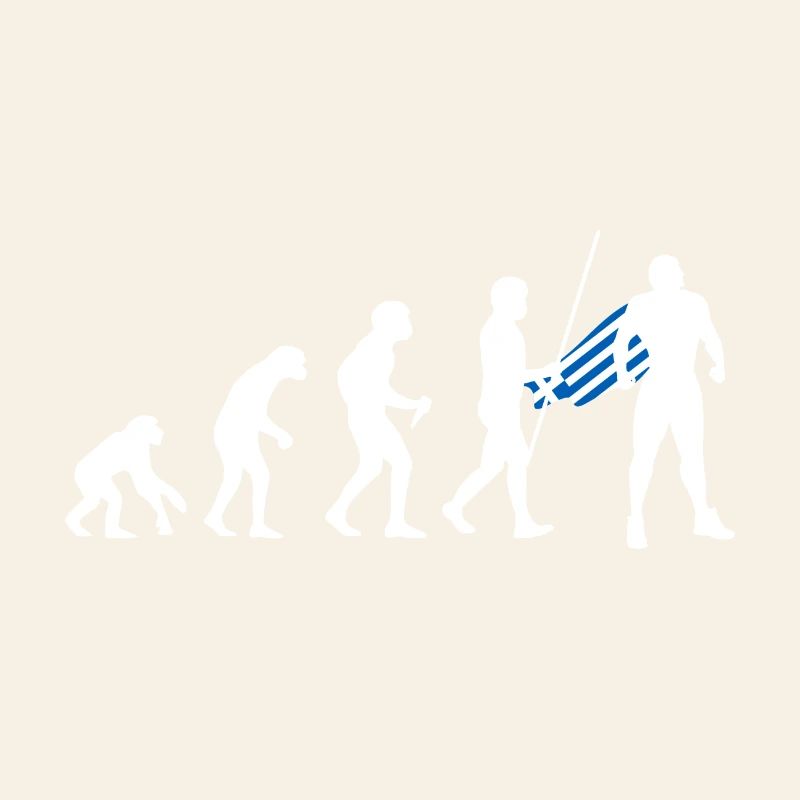 Évolution grecque Super-héros Drapeau grec