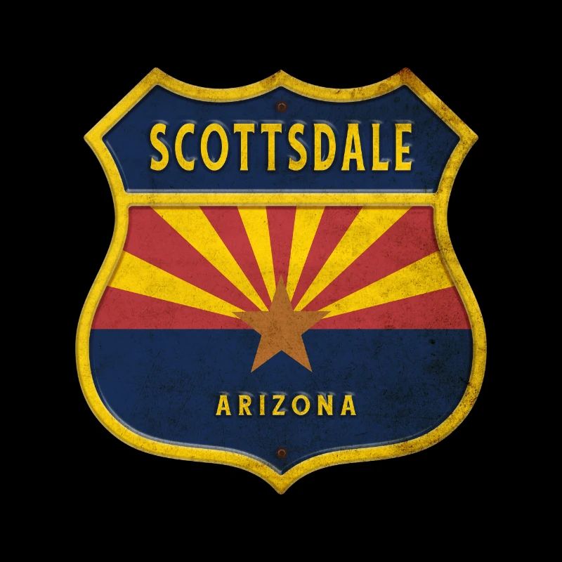 Motif du drapeau de Scottsdale, Arizona.