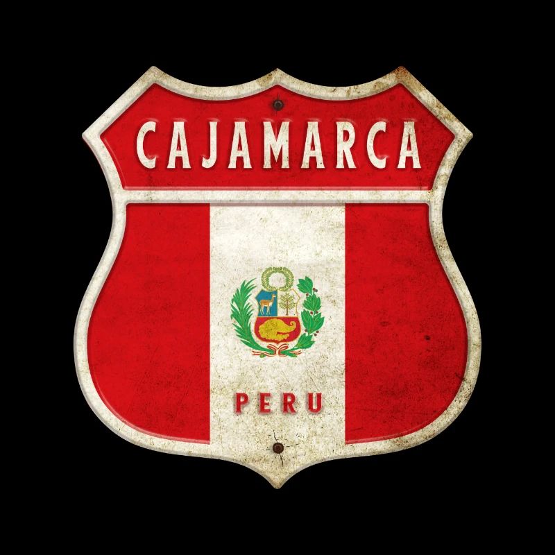 Cajamarca Peru Wappen Flaggen Design