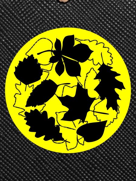 Autumn Circle Leaves