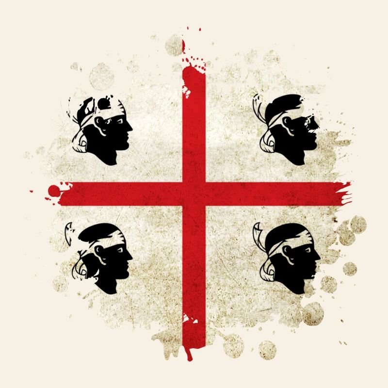Design de drapeau vintage de la Sardaigne